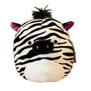 New!  Squishmallows Tracey The Zebra Stuffed Plush Animal Toy Sparkle Pink Ears